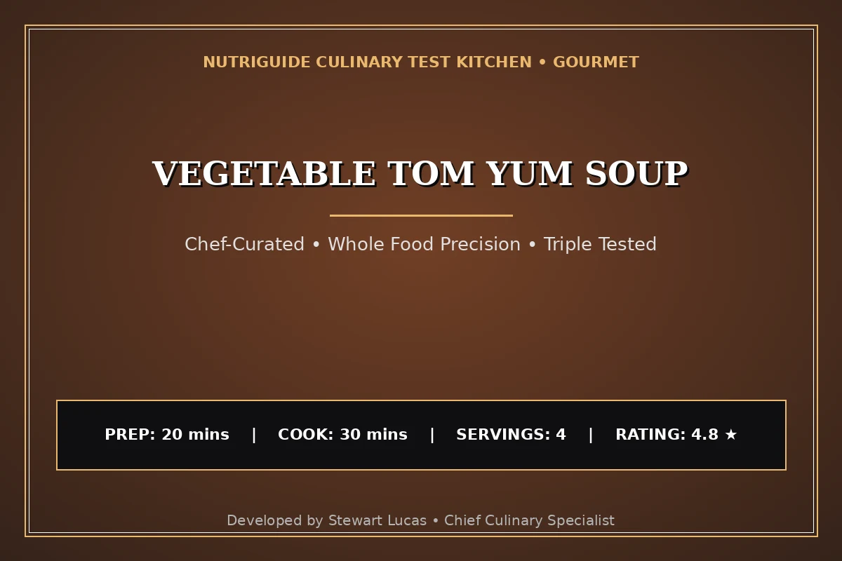 Vegetable Tom Yum Soup