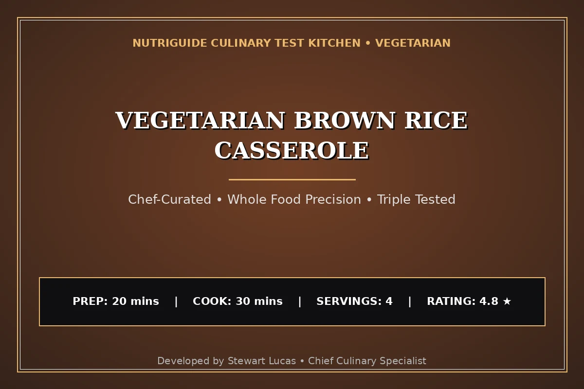 Vegetarian Brown Rice Casserole