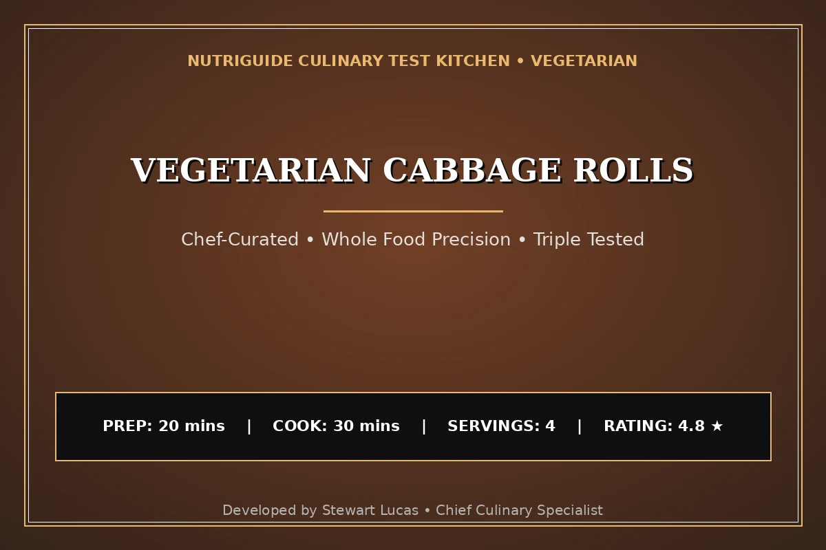 Vegetarian Cabbage Rolls