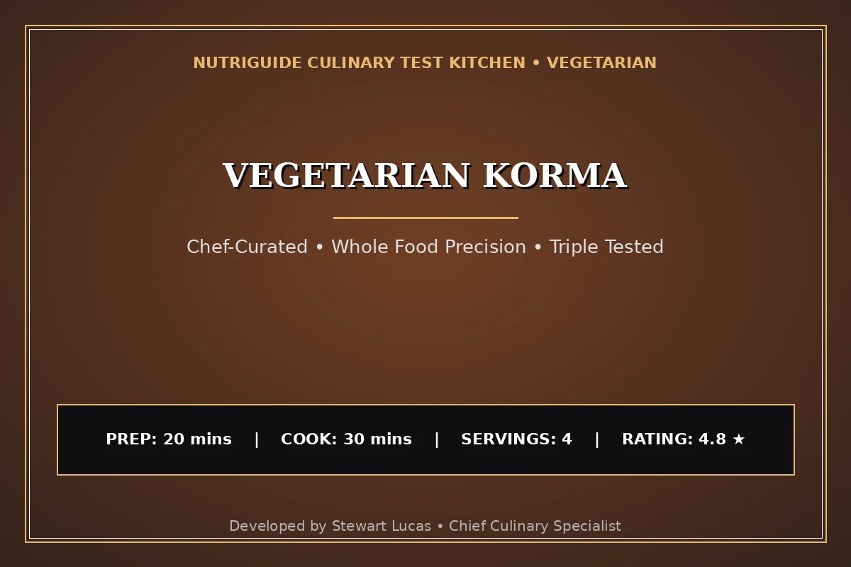 Vegetarian Korma