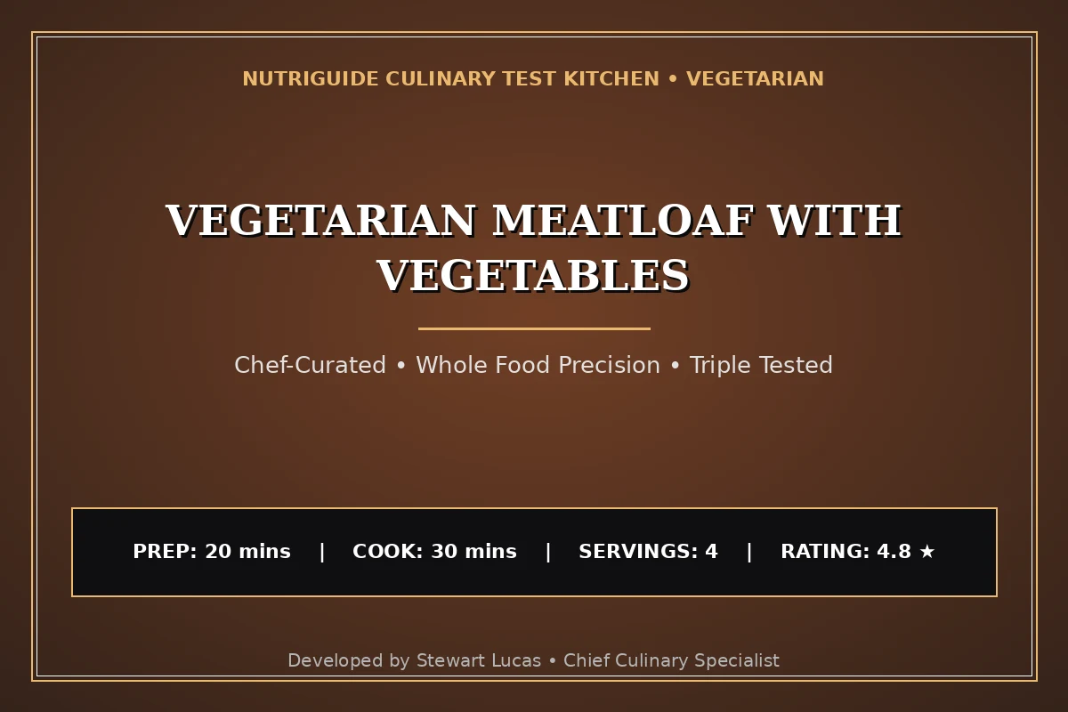 Vegetarian Meatloaf With Vegetables