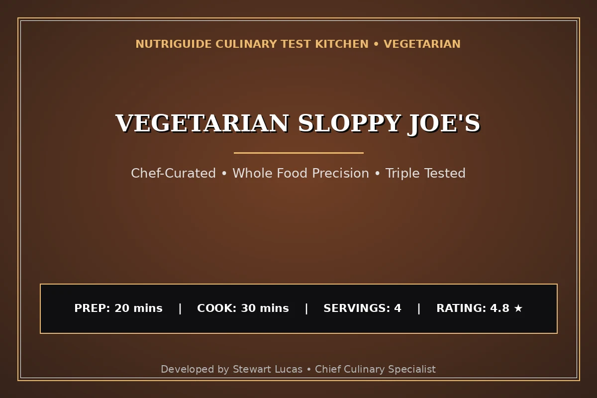 Vegetarian Sloppy Joe'S