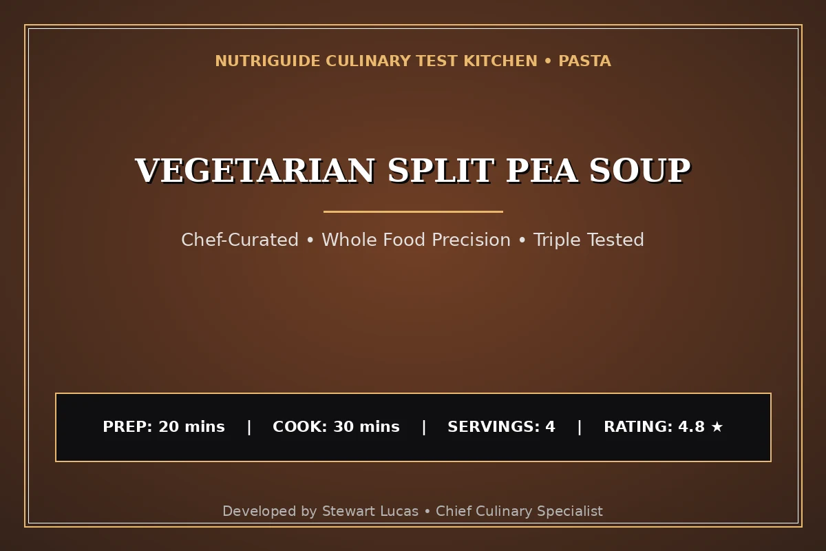 Vegetarian Split Pea Soup