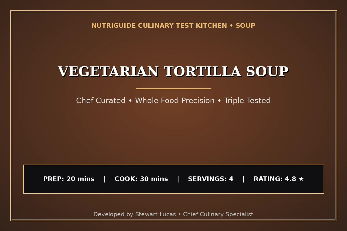 Vegetarian Tortilla Soup