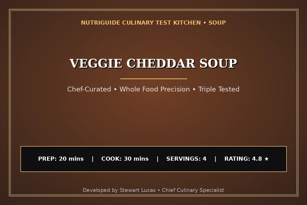 Veggie Cheddar Soup