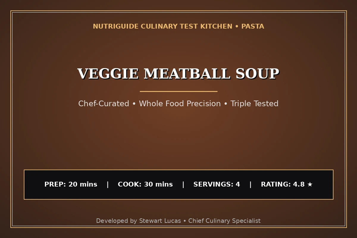 Veggie Meatball Soup