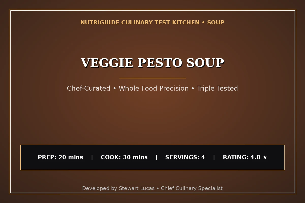 Veggie Pesto Soup