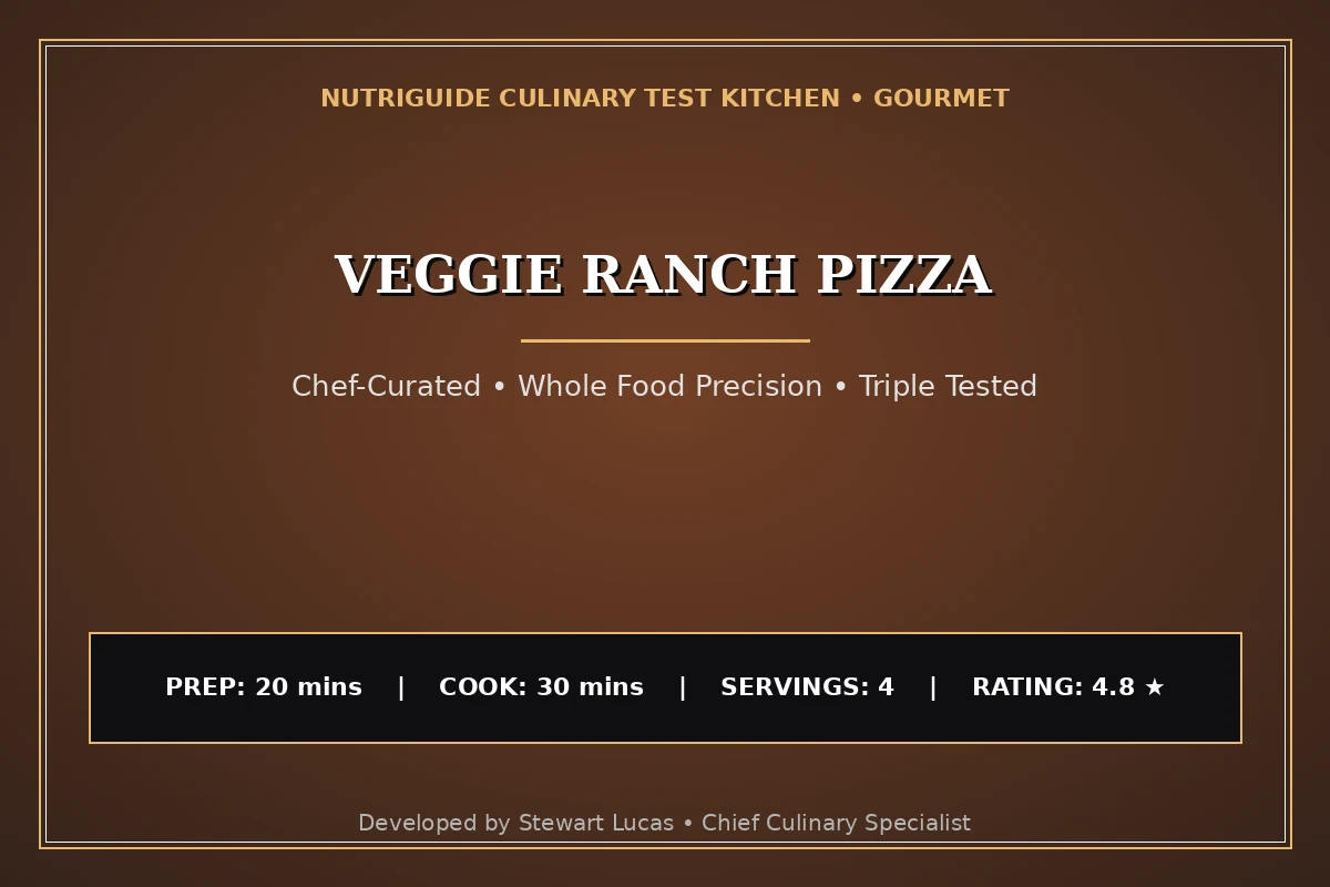 Veggie Ranch Pizza