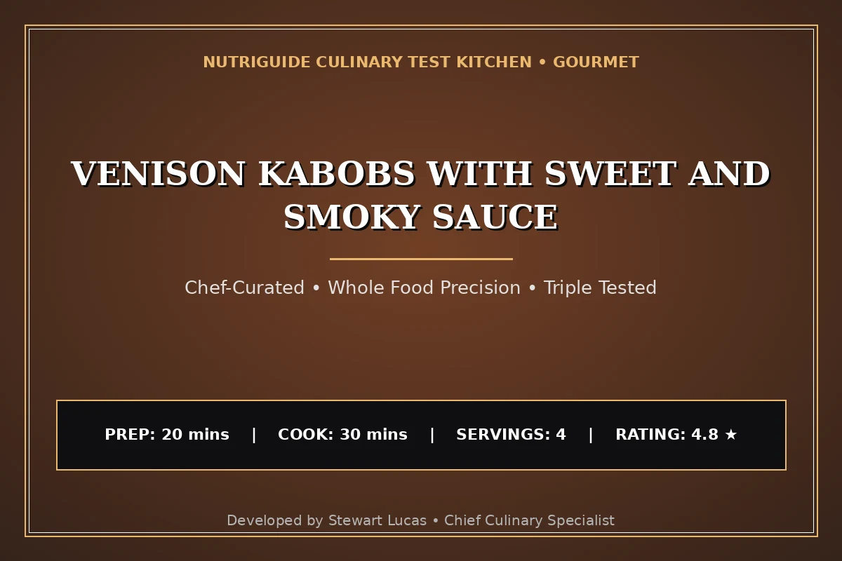 Venison Kabobs With Sweet And Smoky Sauce