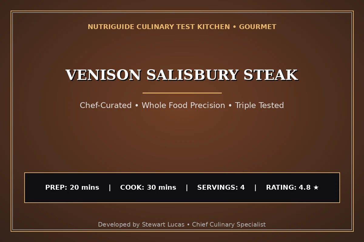 Venison Salisbury Steak