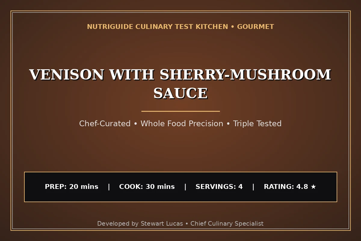 Venison With Sherry-Mushroom Sauce