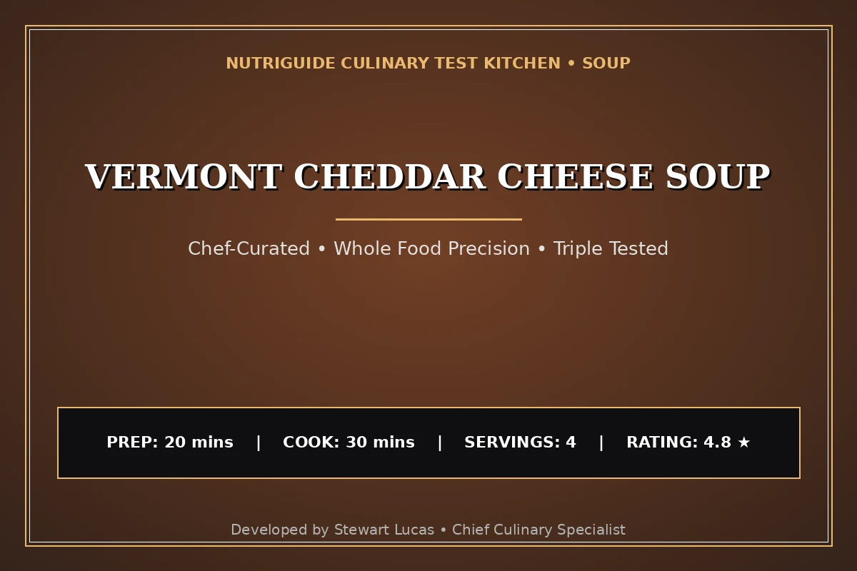 Vermont Cheddar Cheese Soup