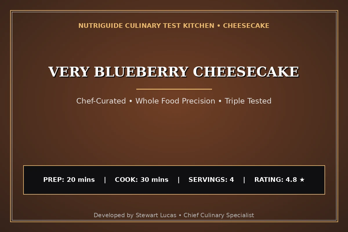 Very Blueberry Cheesecake
