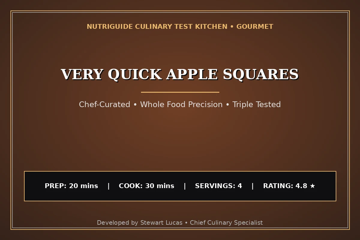 Very Quick Apple Squares