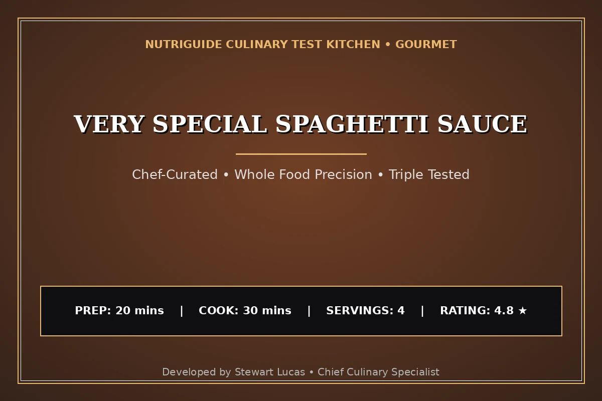 Very Special Spaghetti Sauce