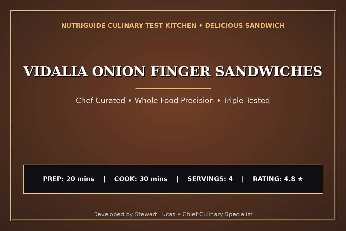 Vidalia Onion Finger Sandwiches