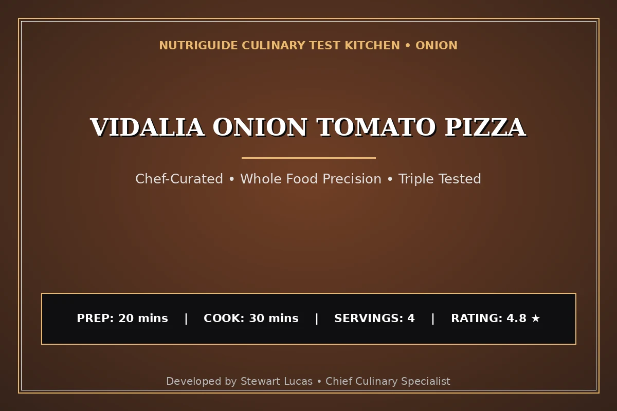 Vidalia Onion Tomato Pizza