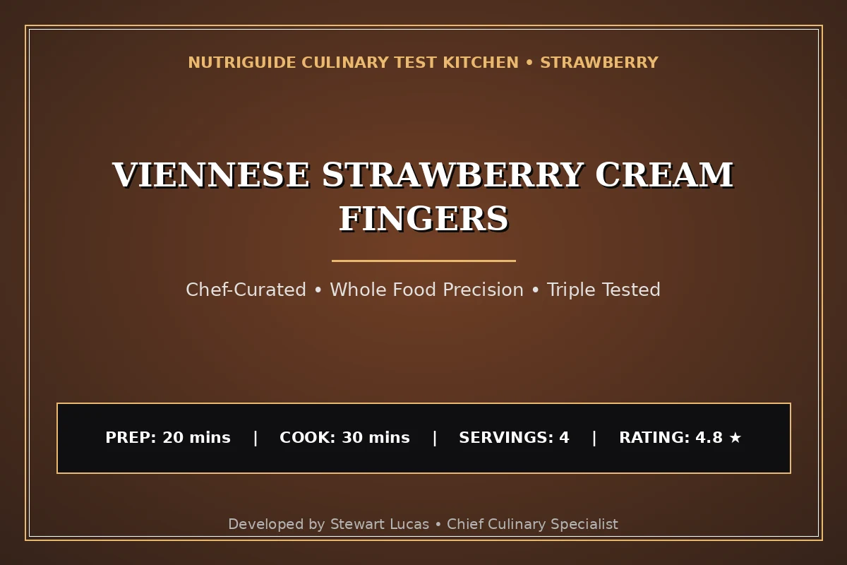 Viennese Strawberry Cream Fingers
