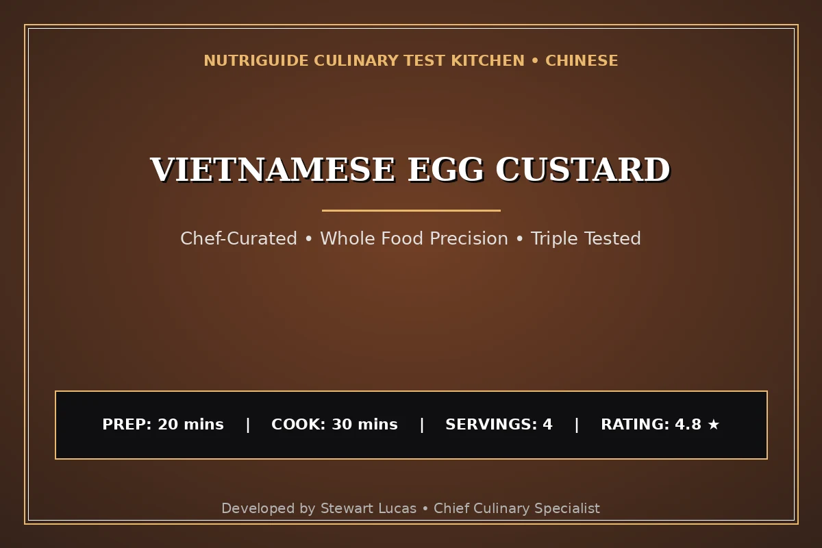 Vietnamese Egg Custard
