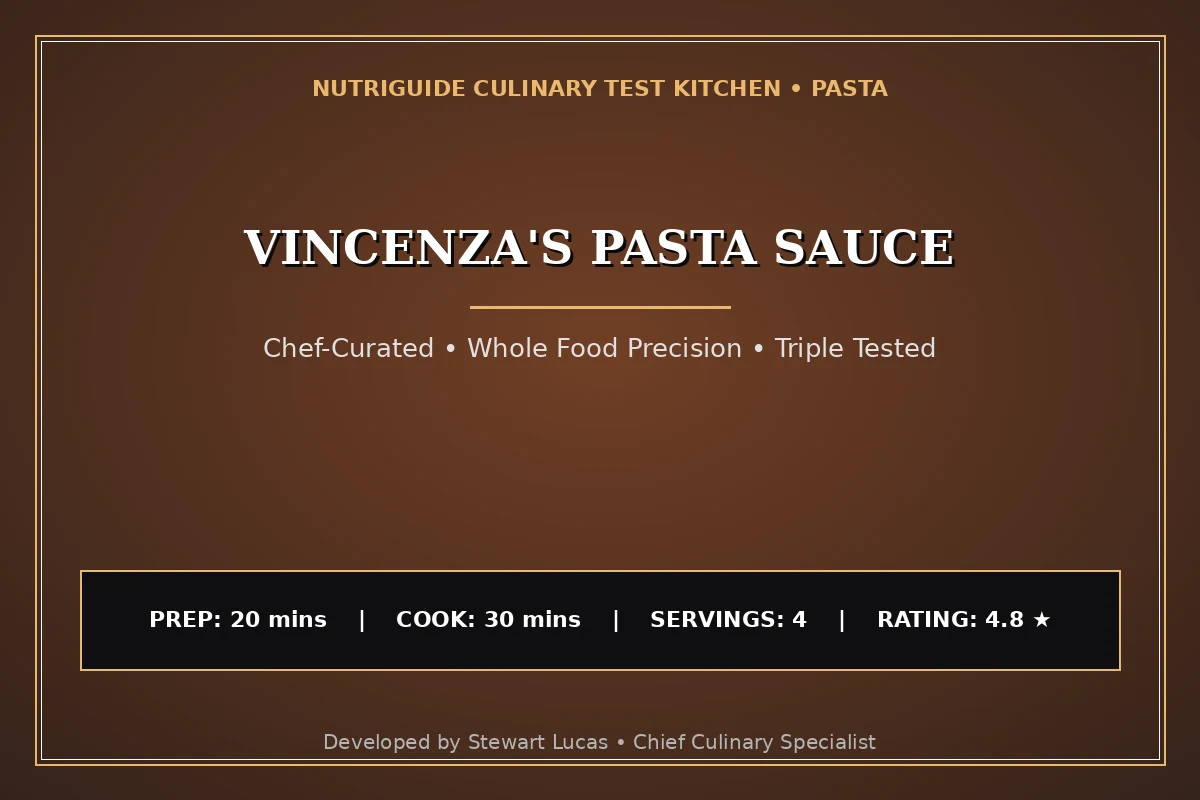 Vincenza'S Pasta Sauce