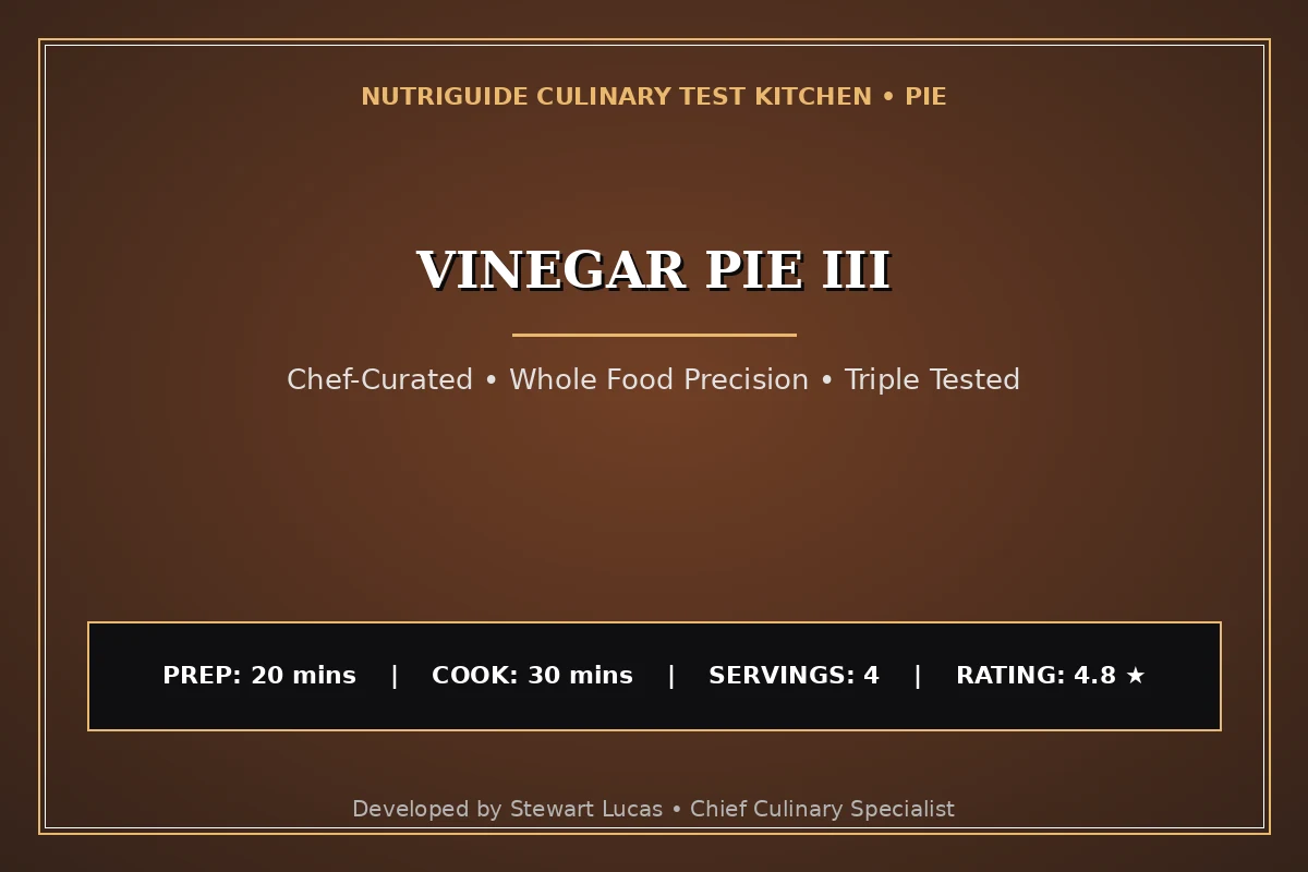 Vinegar Pie Iii