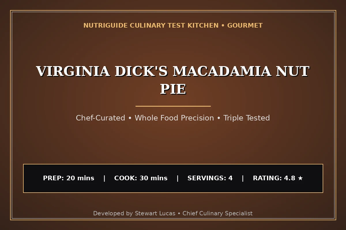 Virginia Dick'S Macadamia Nut Pie