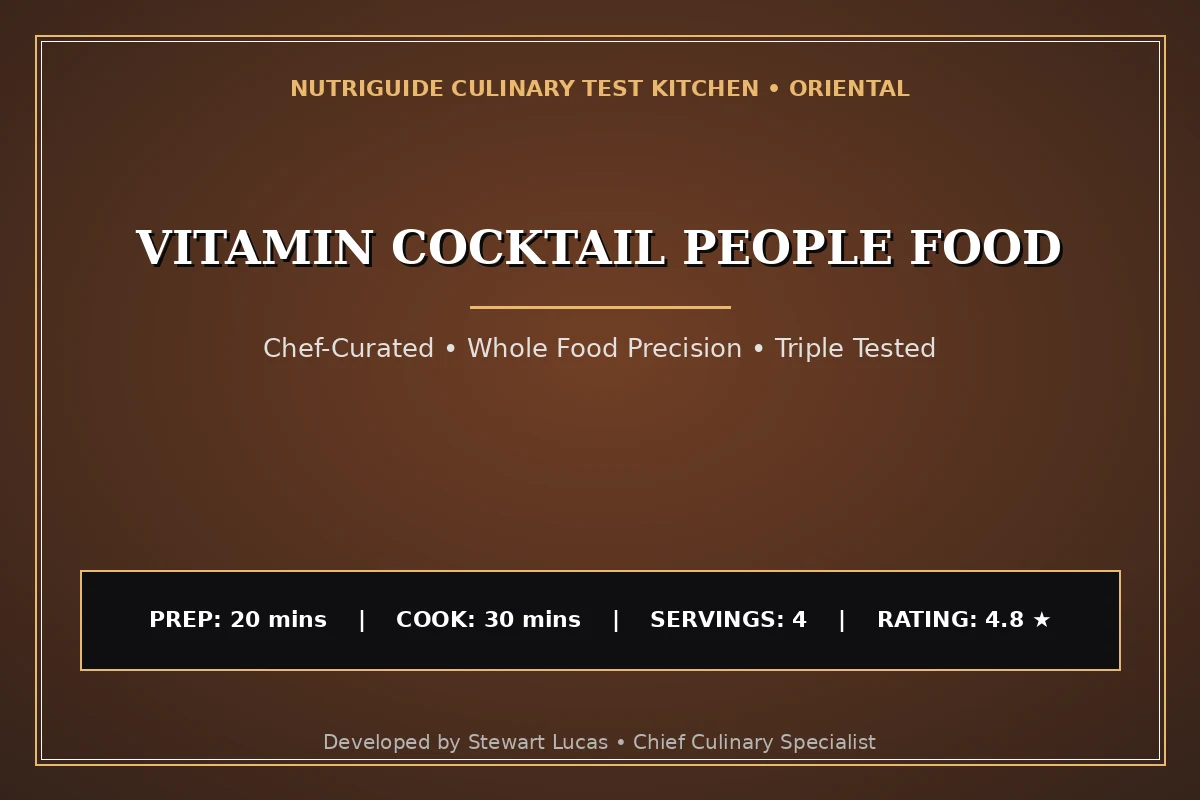 Vitamin Cocktail People Food