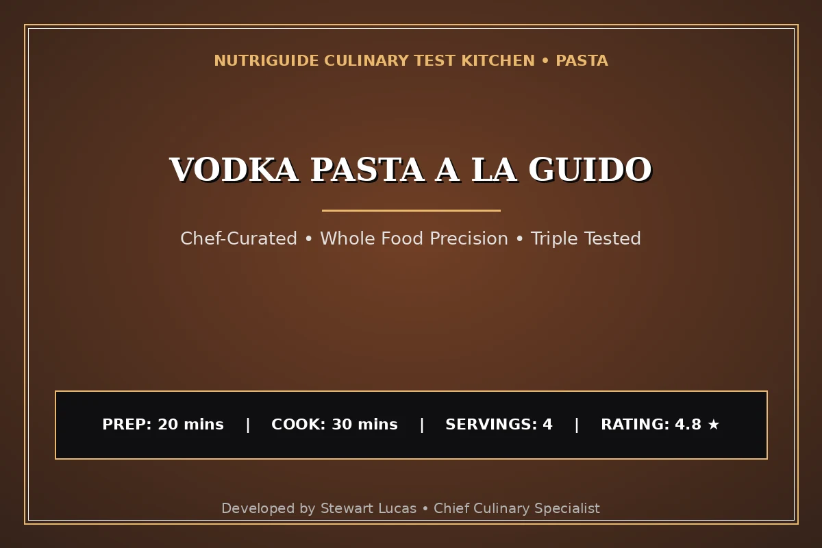 Vodka Pasta A La Guido