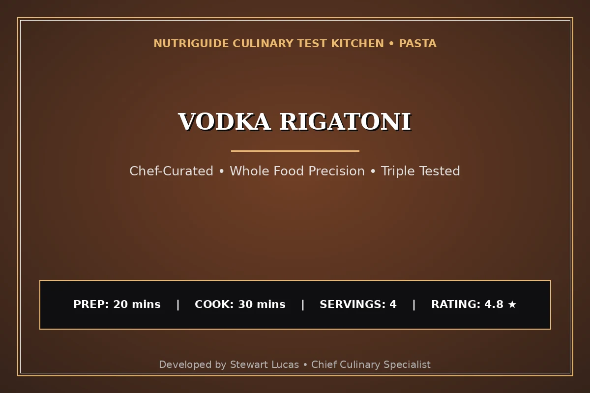 Vodka Rigatoni