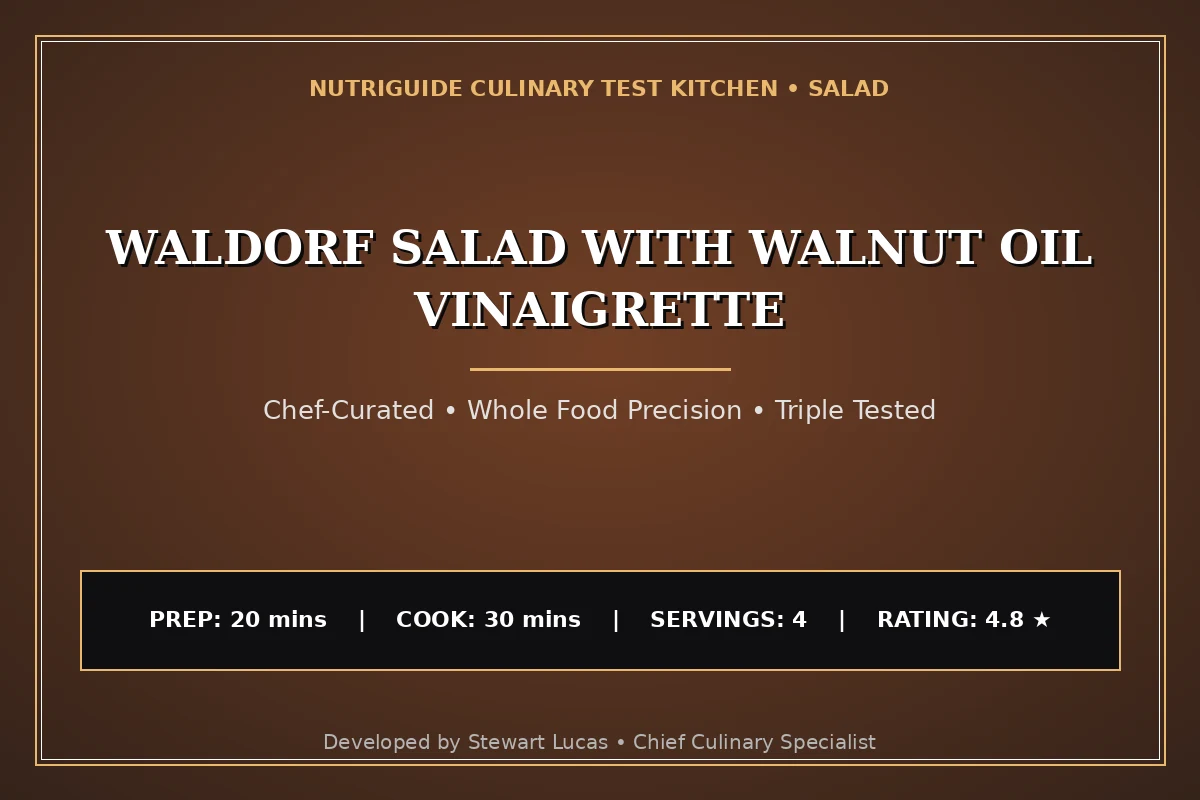 Waldorf Salad With Walnut Oil Vinaigrette