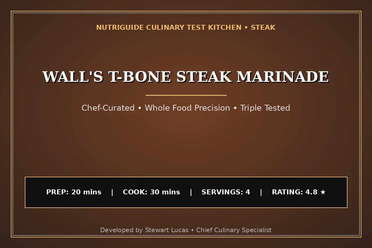 Wall'S T-Bone Steak Marinade