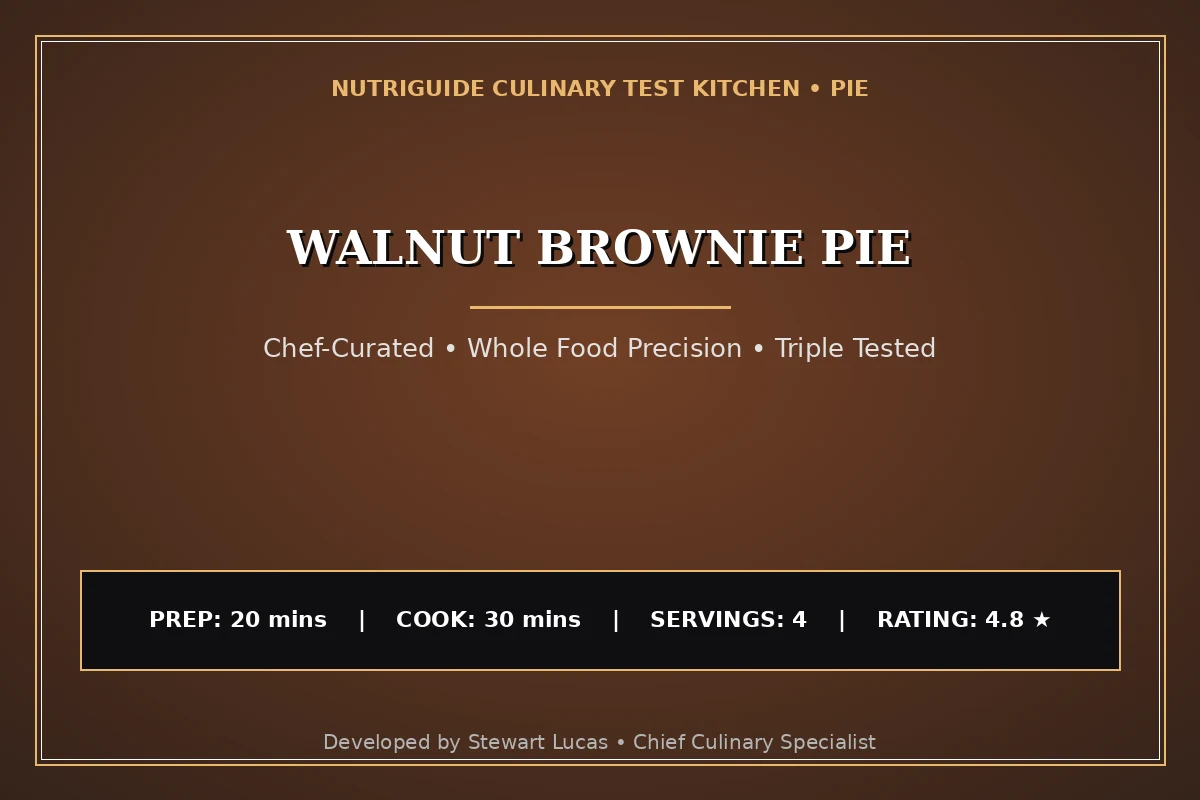 Walnut Brownie Pie