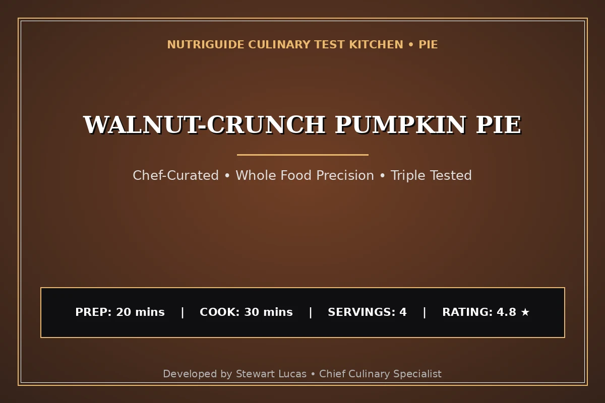 Walnut-Crunch Pumpkin Pie