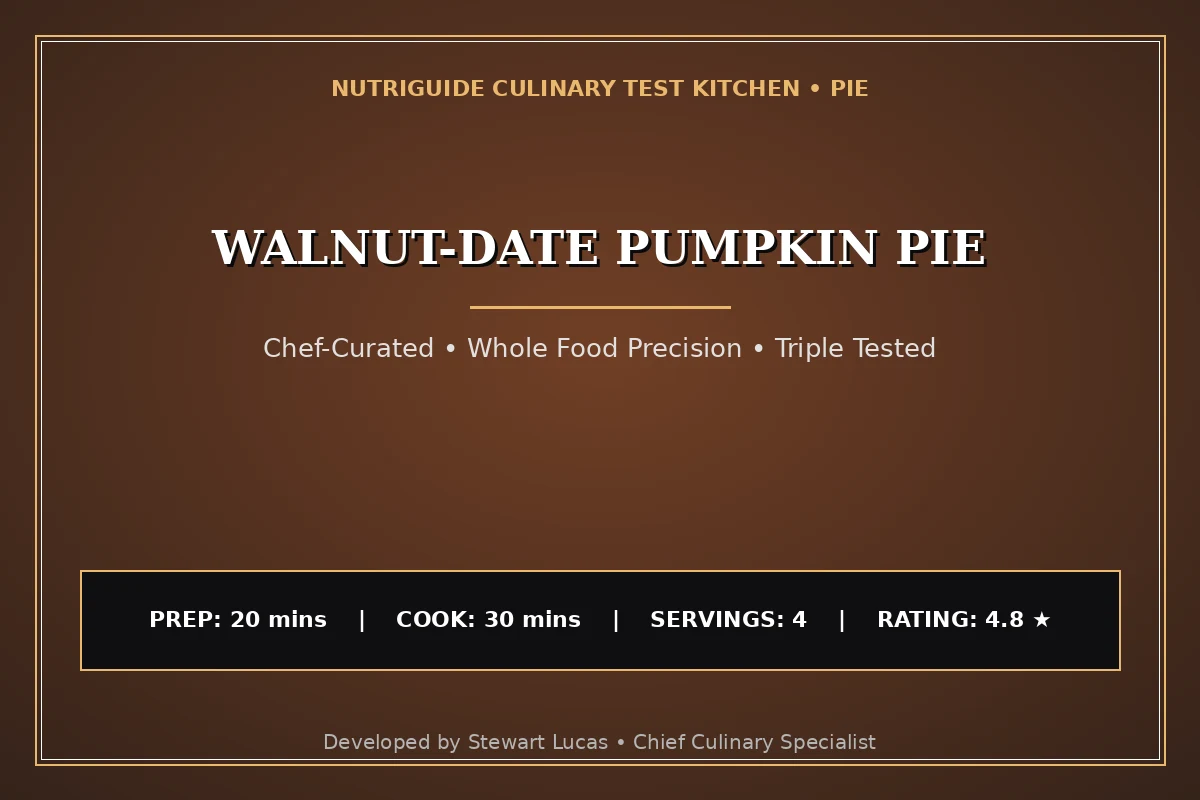 Walnut-Date Pumpkin Pie