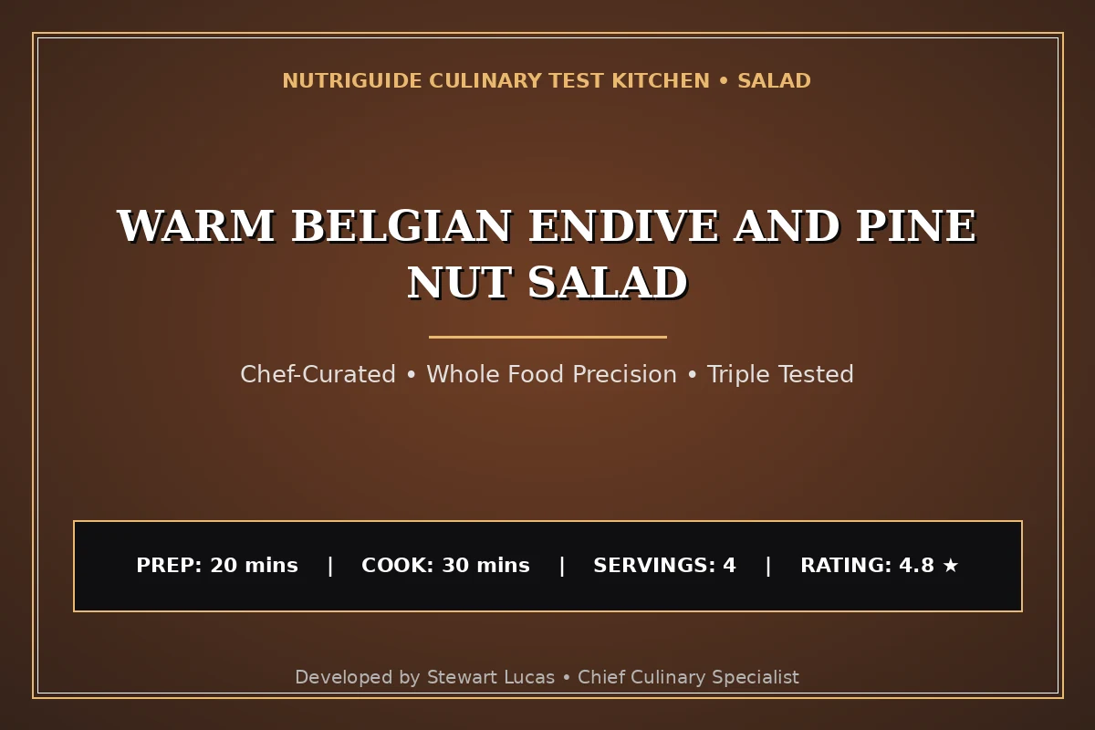 Warm Belgian Endive And Pine Nut Salad