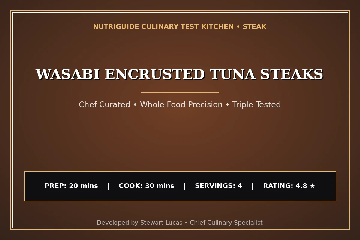 Wasabi Encrusted Tuna Steaks
