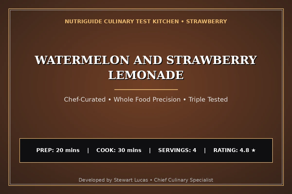 Watermelon And Strawberry Lemonade