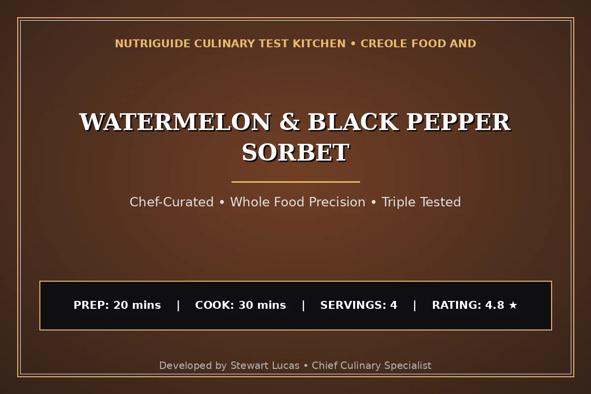 Watermelon & Black Pepper Sorbet
