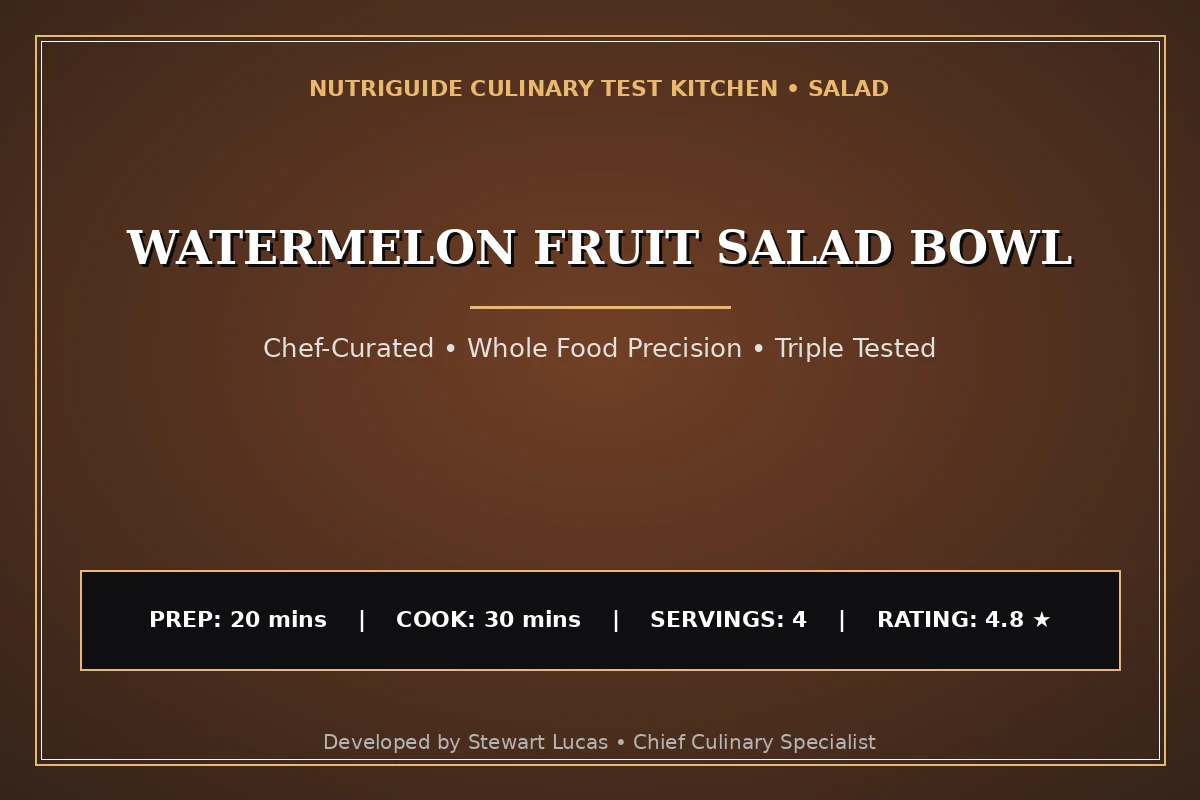 Watermelon Fruit Salad Bowl