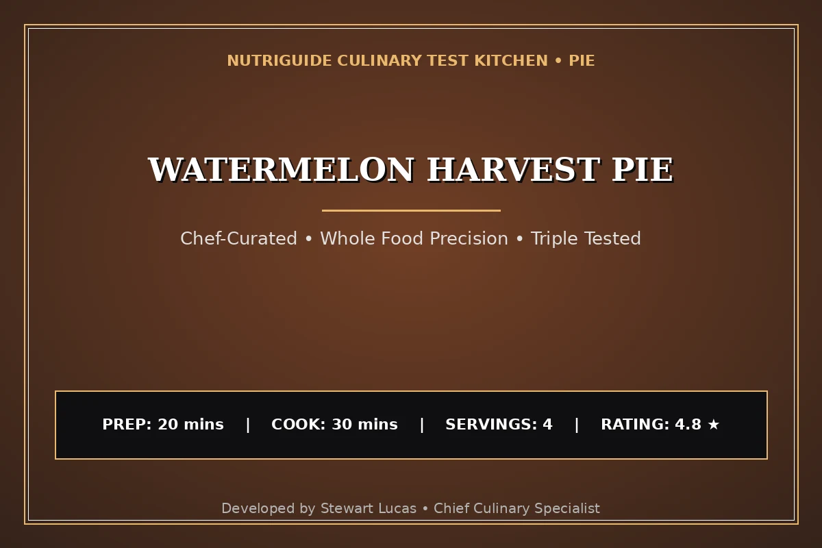 Watermelon Harvest Pie