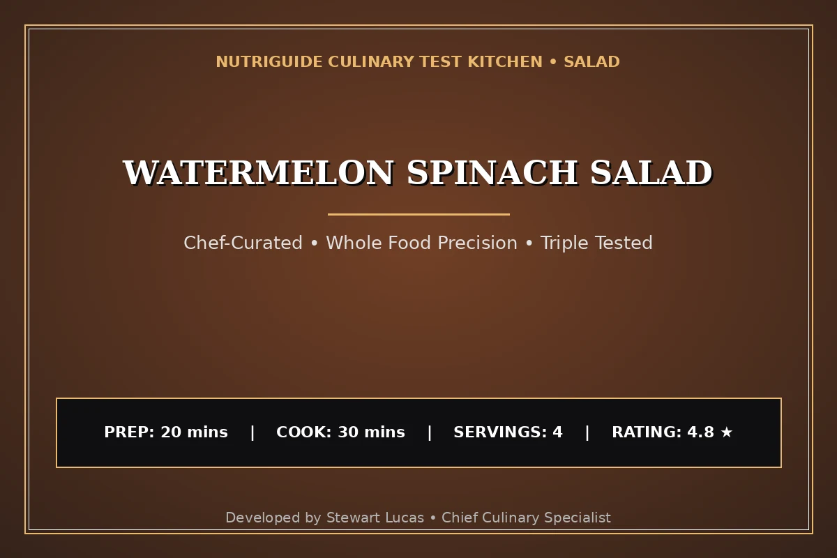 Watermelon Spinach Salad