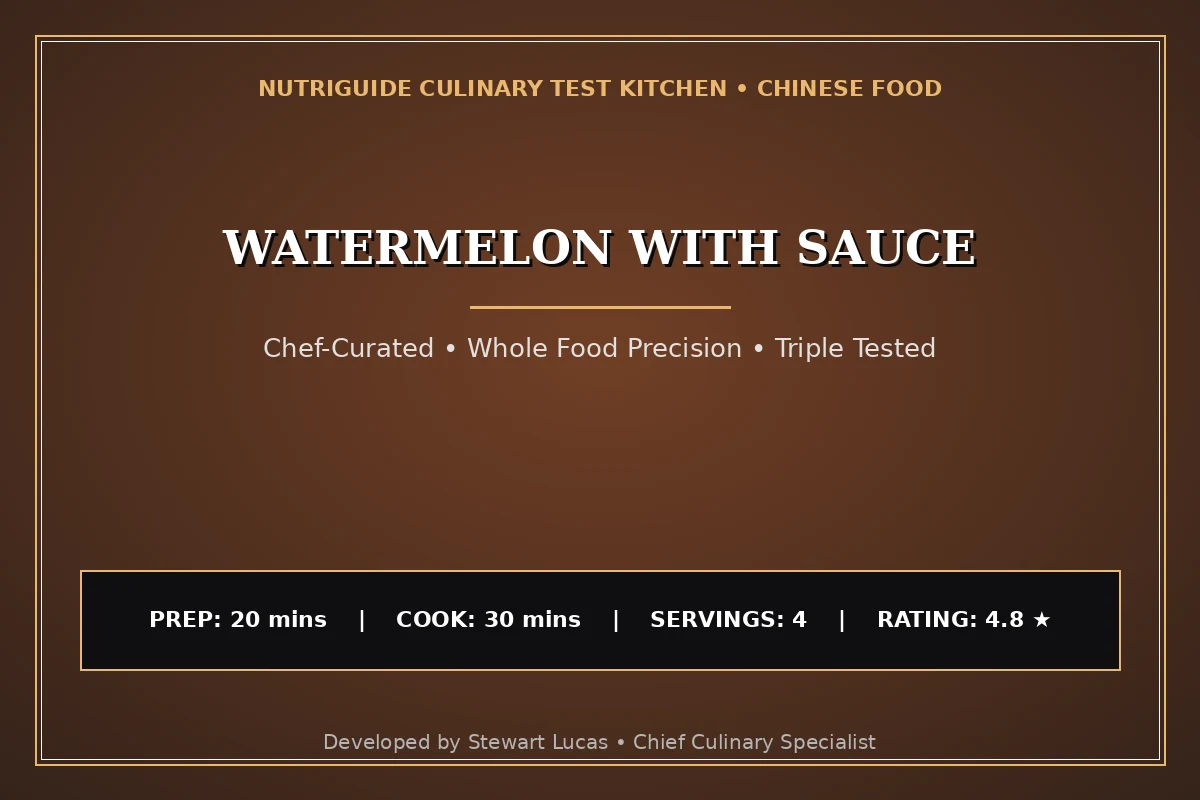 Watermelon With Sauce