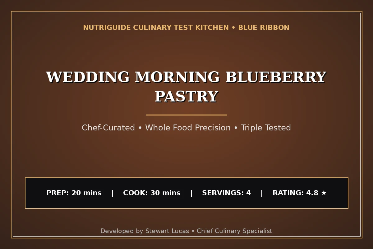 Wedding Morning Blueberry Pastry