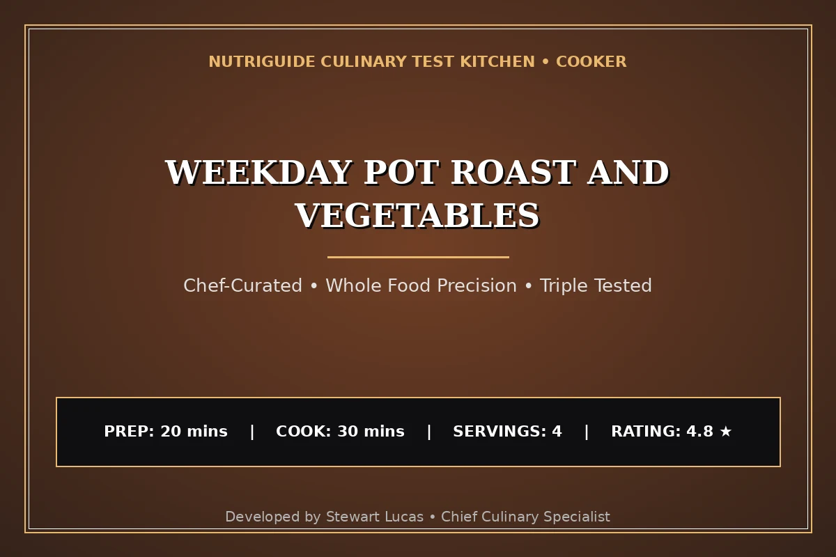 Weekday Pot Roast And Vegetables