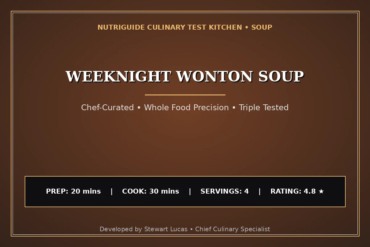Weeknight Wonton Soup