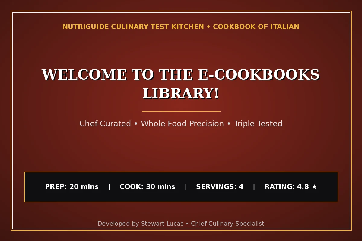 Welcome To The E-Cookbooks Library!