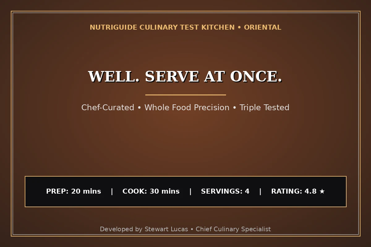 Well. Serve At Once.