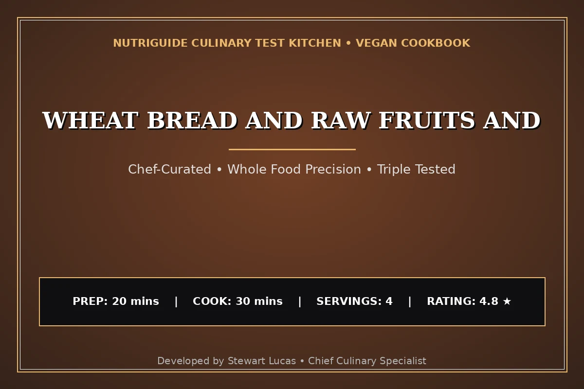 Wheat Bread And Raw Fruits And