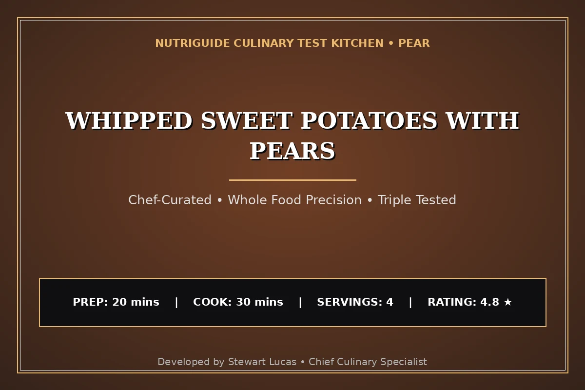 Whipped Sweet Potatoes With Pears