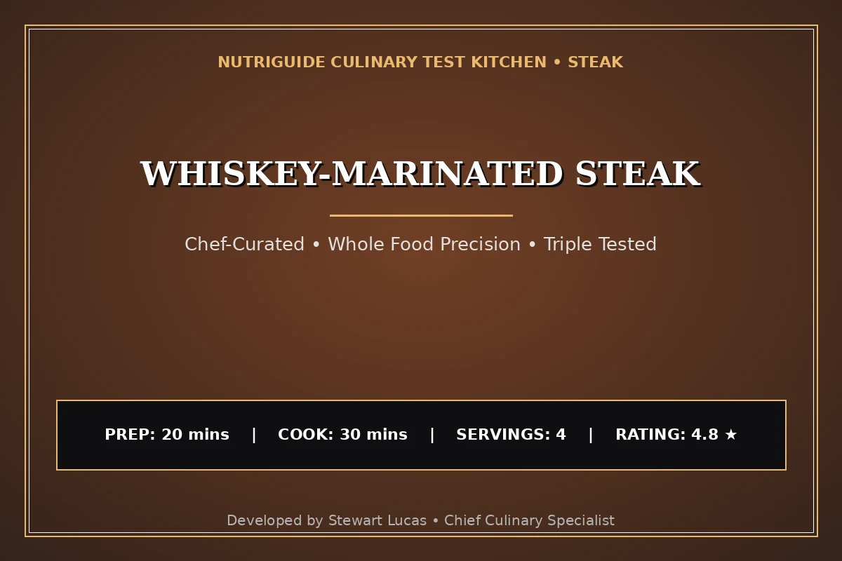 Whiskey-Marinated Steak